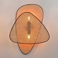 aplique de pared screen cannage 2 luces