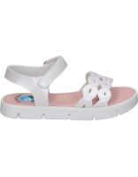 sandalias flexibles de nina pablosky 440704 color blanco 27