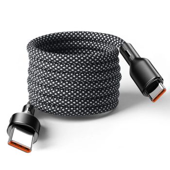 Cable PD100W Tipo C a Tipo C con adsorción magnética PD QC3.0,transmisión de datos de carga rápida,línea de núcleo de co