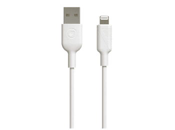 Cable USB - Muvit For Change MCUSC0001, USB, Lightning, Para Apple, 1.20m, Blanco