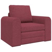 sofa cama rojo vino 98 x 71 x 83 cm tela vidaxl