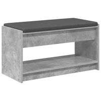 banco de entrada gris concreto 83 x 38 x 45 cm vidaxl
