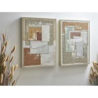 cuadro abst dif textur con cuadricula yute s2 52x4x72cm