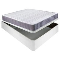 colchon visco line 19 cm firmeza alta suavidad y economico  canape abatible madera 3d transpirable altura 34 cm - blanco - 90x190 cm