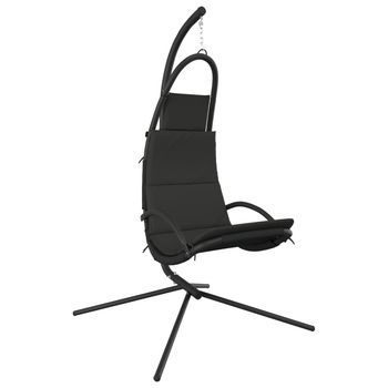 Sillón De Salón | Silla Colgante Jardín Con Cojín Acero Y Tela Oxford Gris Oscuro