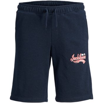 Jack & Jones Short niño 12249970 JPSTLOGO SWEAT SHORTS 2 COL SN GMS JNR NAVY BLAZER para niño