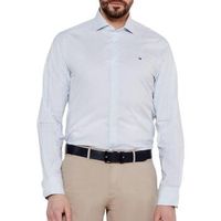tommy hilfiger camisa manga larga strch poplin para hombre