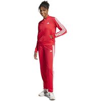 adidas chaqueta deporte ensemble de survetement essentials 3 stripes rouge para mujer