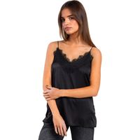 admas camiseta tirantes camiseta sin mangas de encaje y saten outwear para mujer