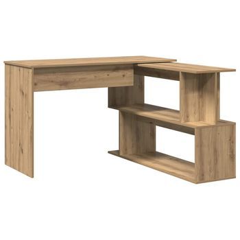 Escritorio De Esquina Madera Contrachapada 200,5x50x76 Cm