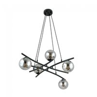 lampara colgante lotra grafito 5 luces