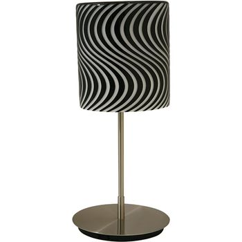 Sobremesa silvana 3xe14 al.50xd.22cm negro/blanco