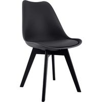 silla de comedor linares elegante y comoda para tu hogar plastico negronegro 50x49x83 cm clp