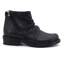 jiudit botines stivaletto pelle arricciata nero 124fc para mujer