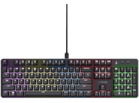 teclado gaming - trust zora gxt 871 usb mecanico cable iluminacion rgb negro