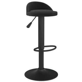 Taburete De Cocina | Taburete De Bar De Terciopelo Negro