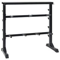 estante para mancuernas negro 99 x 45 x 955 cm vidaxl