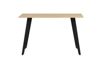 Mueble de entrada-consola de melamina y metal roble 76x120x40 cm