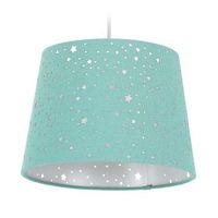 lampara de habitacion infantil en tela - turquoise - 215x31x31cm