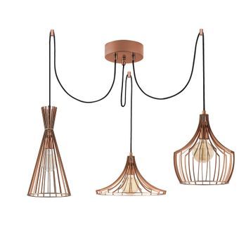 Lámpara De Techo Mezopotamya-n-1292 Cobre Metal Diámetro 114x130 Cm