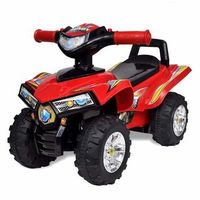 quad correpasillos infantil con sonidos y luces rojo vidaxl