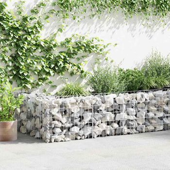 Muro De Gaviones | Gavión Para Piedras | Gavión Decorativo Con Cubiertas Acero Galvanizado 600x50x50 Cm Cfw485263