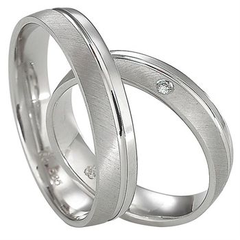 Alianzas oro blanco 4,5mm