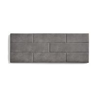 cabecero de cama 120 muro ladrillos tela antimanchas 152x57x5cm gris