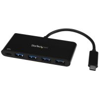 hub startechcom 4 puertos 5gbps usb-c a usb-a con power delivery