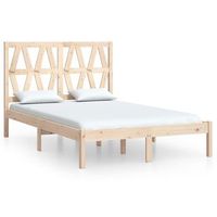 cama matrimonial  cama doble  estructura de cama madera maciza de pino 140x200 cm cfw83134
