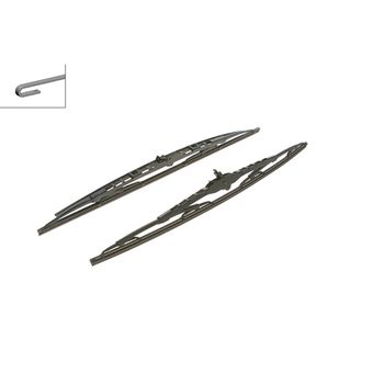 Super Plus Specific Wiper Blade Set Sp21/21Js With 1 Curved Blade