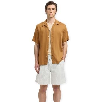 Selected Camisa manga corta Regnoa Mix Shirt S/S - Chipmunk para hombre