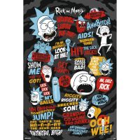 erik maxi poster rick and morty citas 915x61cm