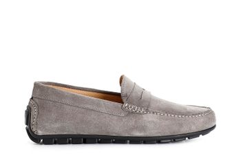 mocasines en piel de ante para hombre grey
