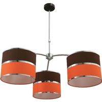 lampara de techo olga 3xe27 alregxd85cm naranjamarron