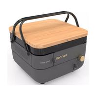 forge adour plancha de gas con placa de hierro fundido esmaltado de 30x30 cm - nomad