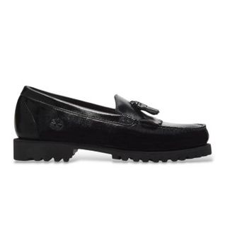 Timberland para hombre. TB0A2MSCW021 Mocasines de piel Authentic negro (43.5 W), Plano, Ninguno, Casual, Clásico