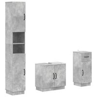 juego de armarios de bano de 3 piezas hoorn vidaxl
