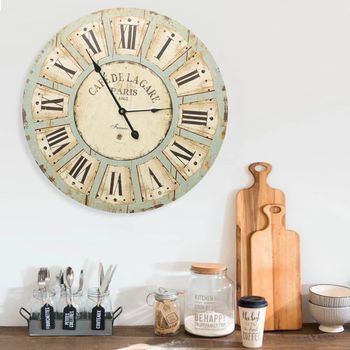 Reloj De Pared | Reloj Mural De Mdf Multicolor 60 Cm Cfw168143 Cfw59098