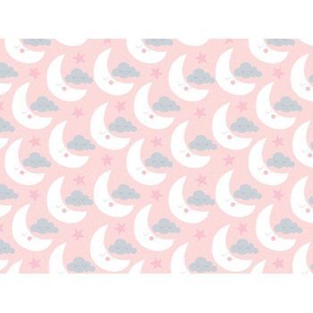 Fotomural Vinilo Infantil Lunas Nubes Durmiendo 350 X 250 Cm