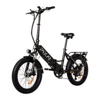 bicicleta electrica plegable pixar wind1 bateria de 48 v y 104 ah color negro