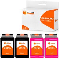 pccom essential hp 301xl cartucho tinta compatible negrotricolor pack 4