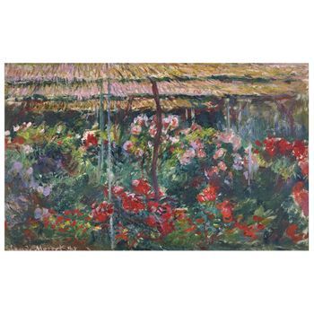 Legendarte - Cuadro Lienzo, Impresión Digital - Peony Garden (jardín De La Peonía) - Claude Monet - Decoración Pared Cm. 50x80