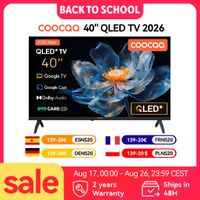 coocaa 40 full hd qled tv r google cast integrado 60hz hdr10 y hlg dolby audio bluetooth 51 qyocare 50 anti luz azul sin parpadeos 2 puertos hdmi y 2 usb brillo de 200 cdm relacion de
