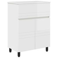 unidad de tocador de bano blanco brillante 60 x 35 x 80 cm vidaxl