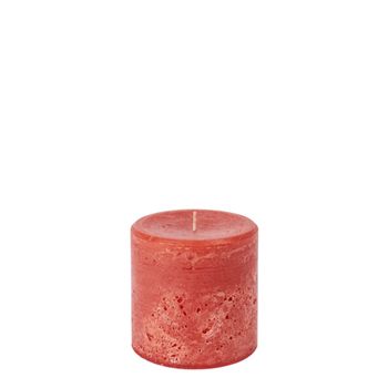 Vela cilíndrica roja h10