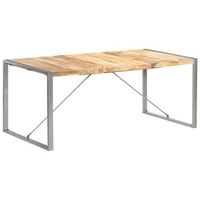 mesa de comedor madera maciza de mango rugosa 180x90x75 cm vidaxl