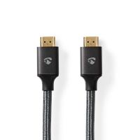 cable hdmi nedis cvtb35000gy30 3 m 8k 48 gbps gris