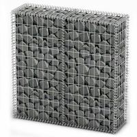cesta para muro de gaviones  gavion para piedras  gavion decorativo de alambre galvanizado 100x100x30cm cfw357036