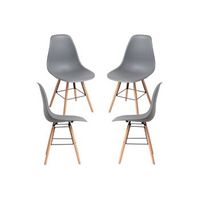pack 4 sillas moli de polipropileno 894740 cm - gris